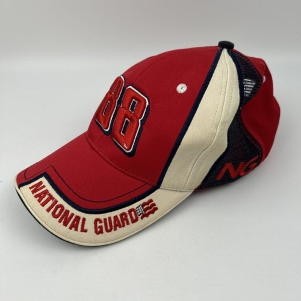 2008 Dale Earnhardt Jr National Guard 88 Cap Hat Red NASCAR Hendrick Motorsports - Picture 2 of 7